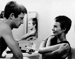 Jean-Paul Belmondo and Jean Seberg in Breathless