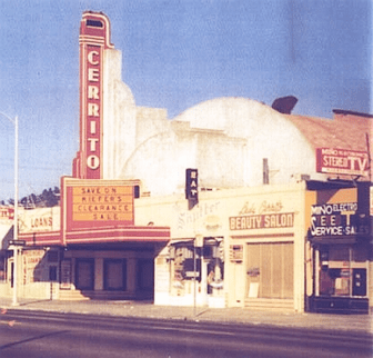 The theater as it looked in 1969, before the marquee was taken down. © Jack Kirby.